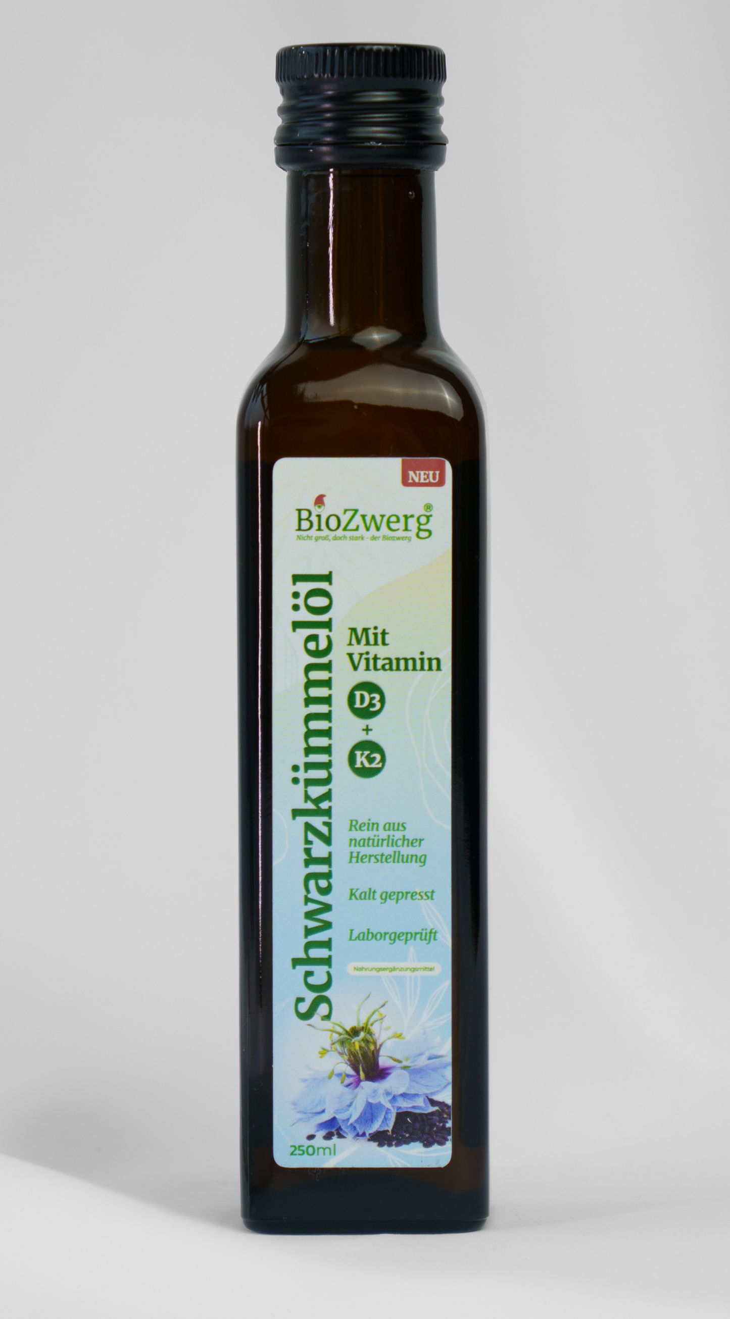 Schwarzkümmelöl Vitamin D3 & K2 (neu & einzigartig)